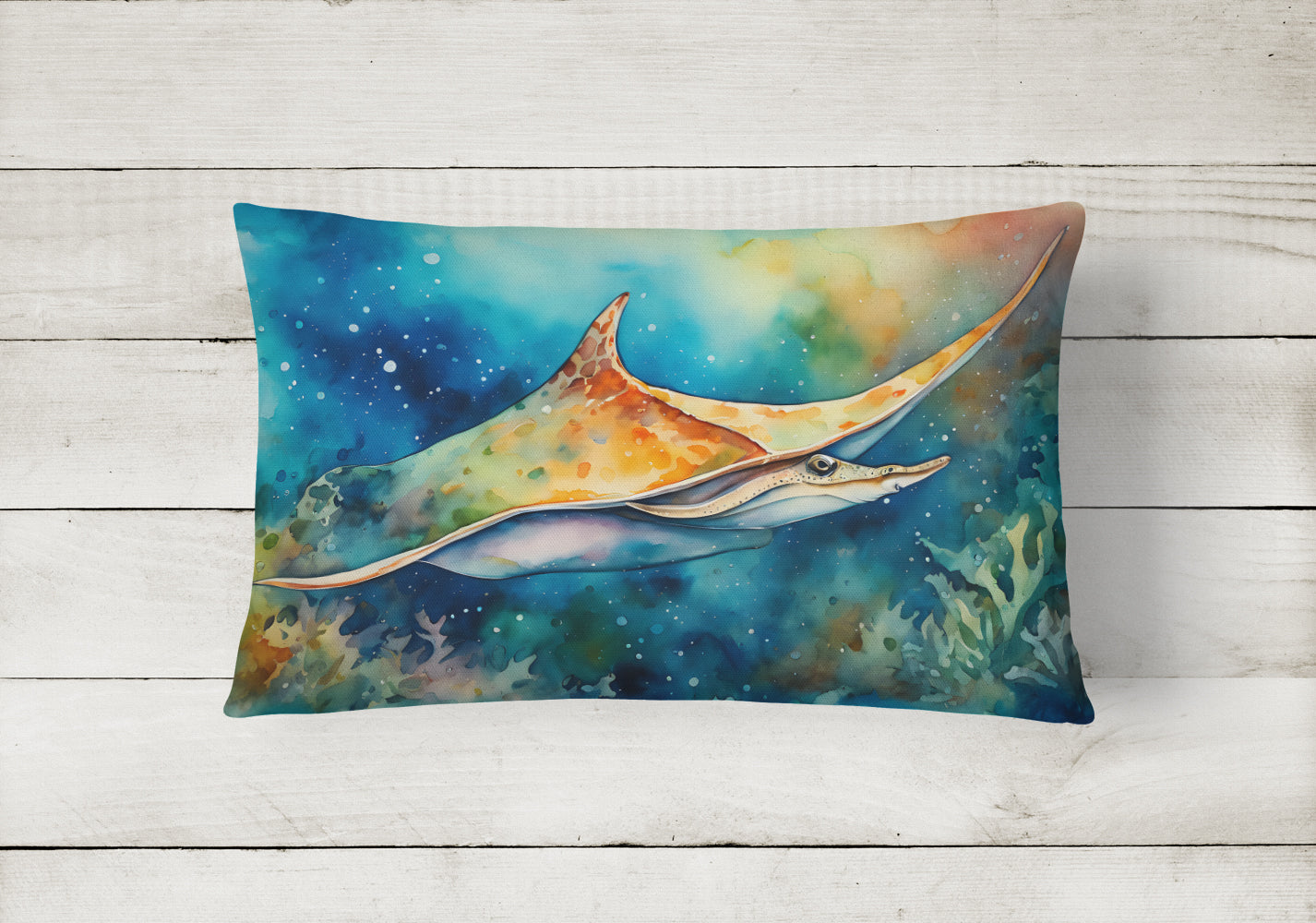 Sting Ray Throw Pillow