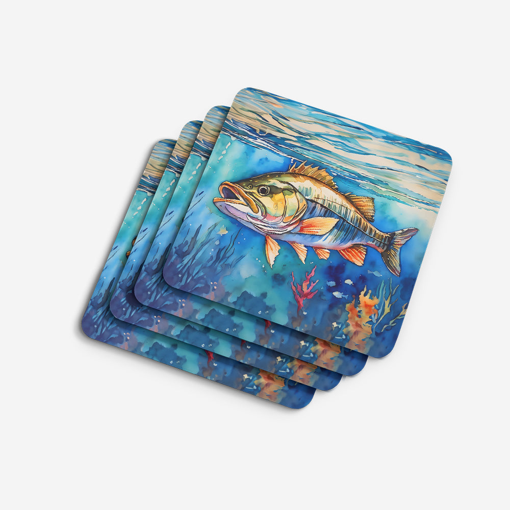 Striped Bass Foam Coasters