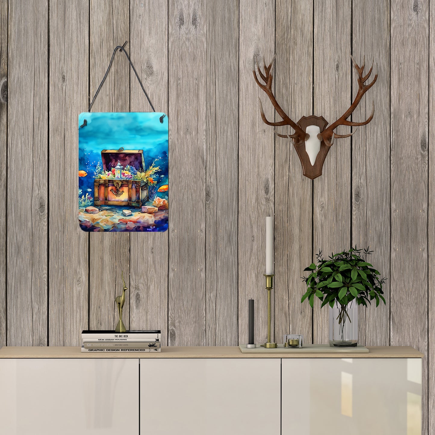 Treasure Chest Wall or Door Hanging Prints