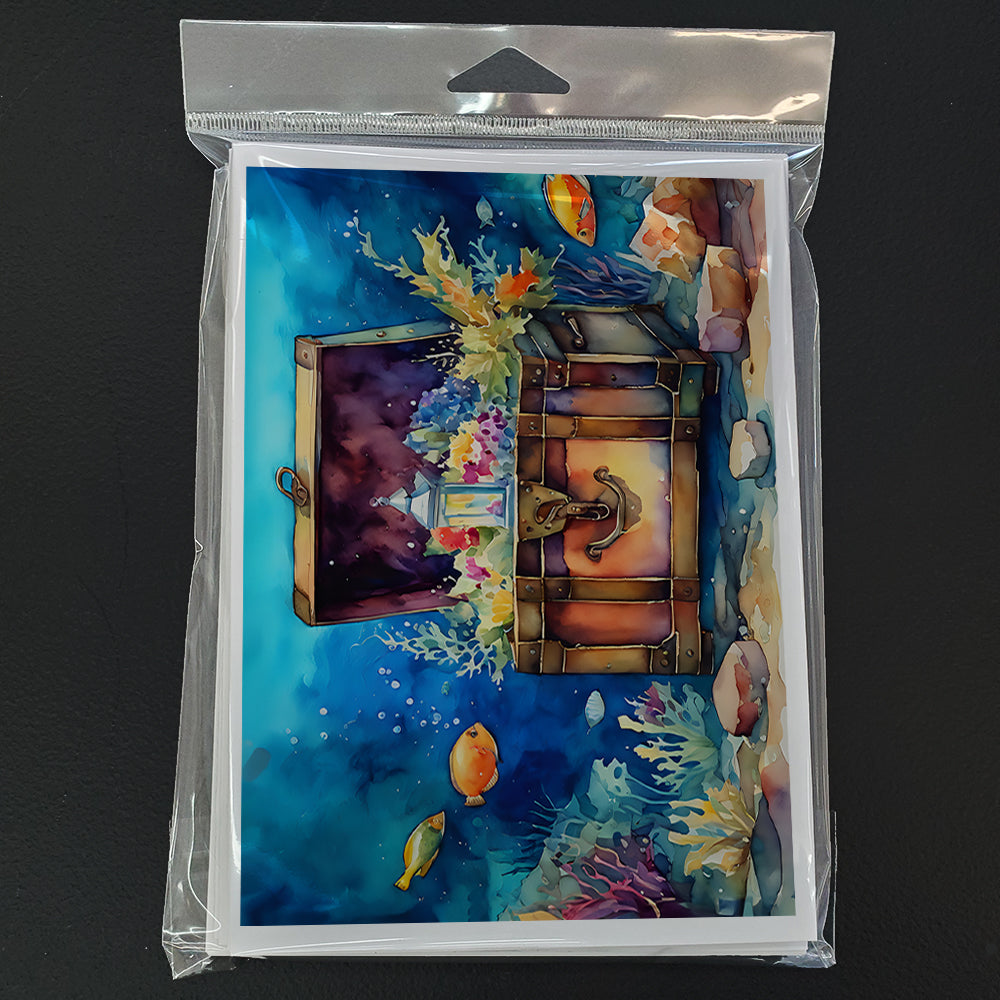 Treasure Chest Greeting Cards Pack of 8