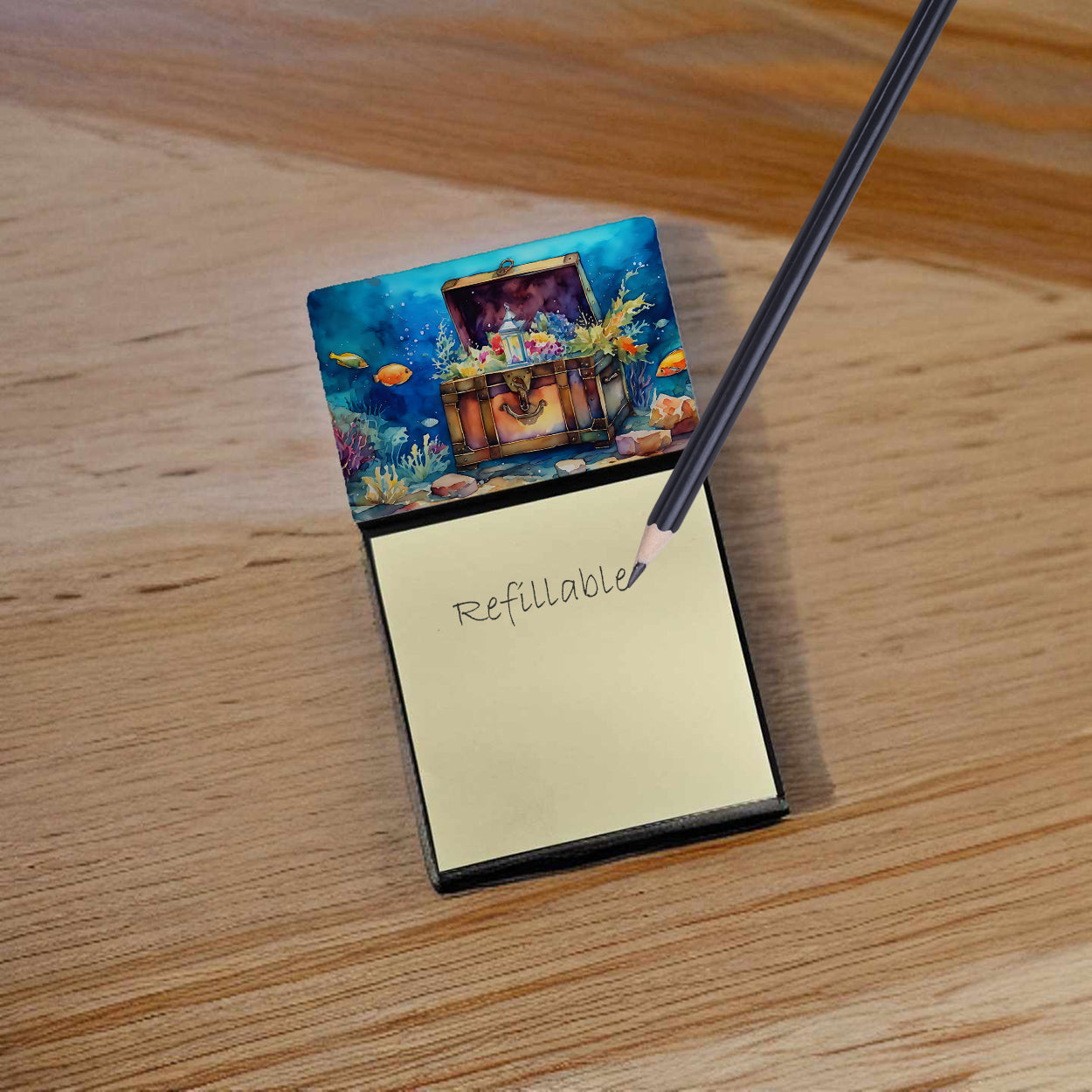 Treasure Chest Sticky Note Holder