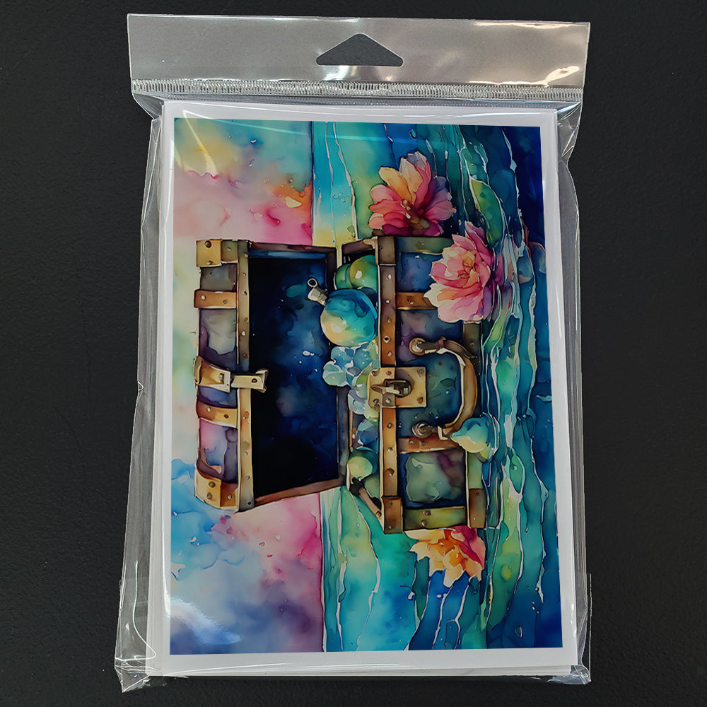 Treasure Chest Greeting Cards Pack of 8