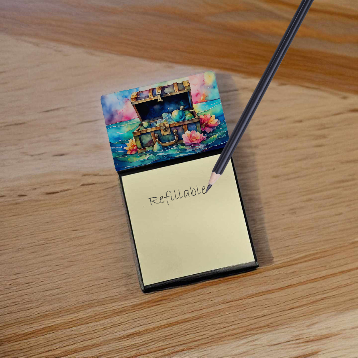 Treasure Chest Sticky Note Holder