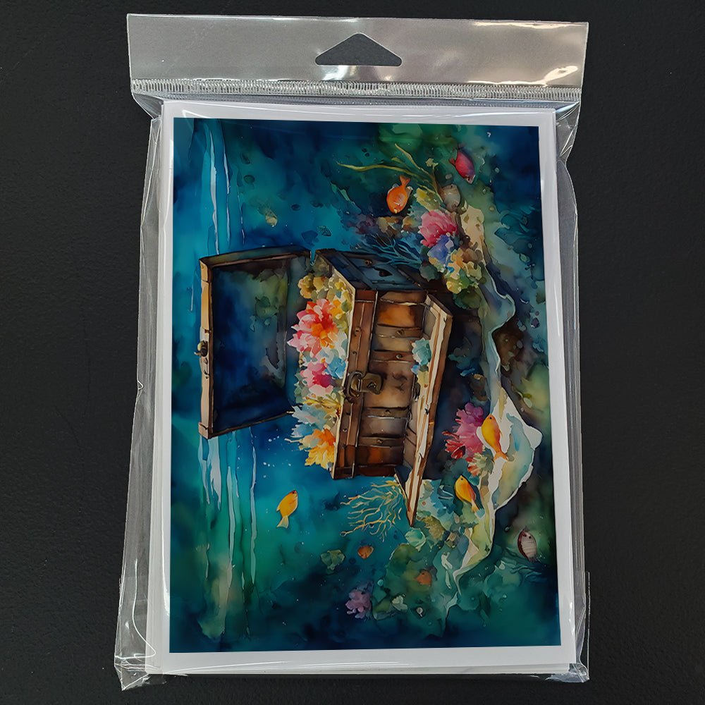 Treasure Chest Greeting Cards Pack of 8