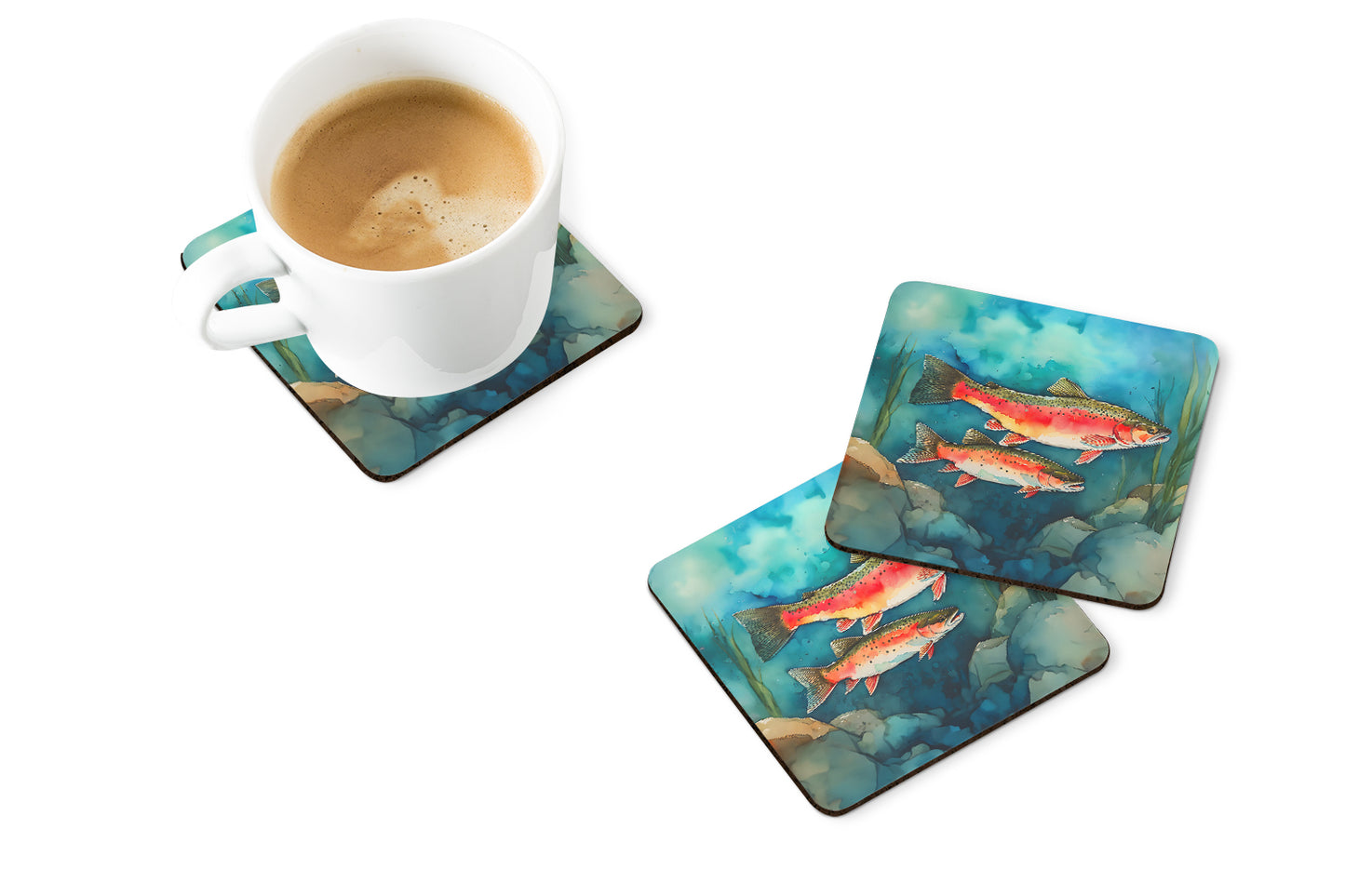 Trout Foam Coasters