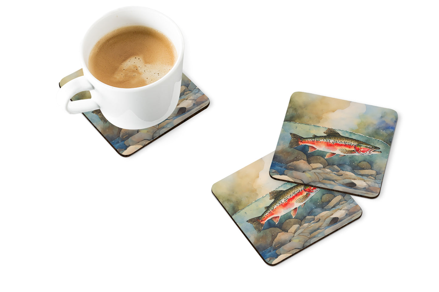 Trout Foam Coasters