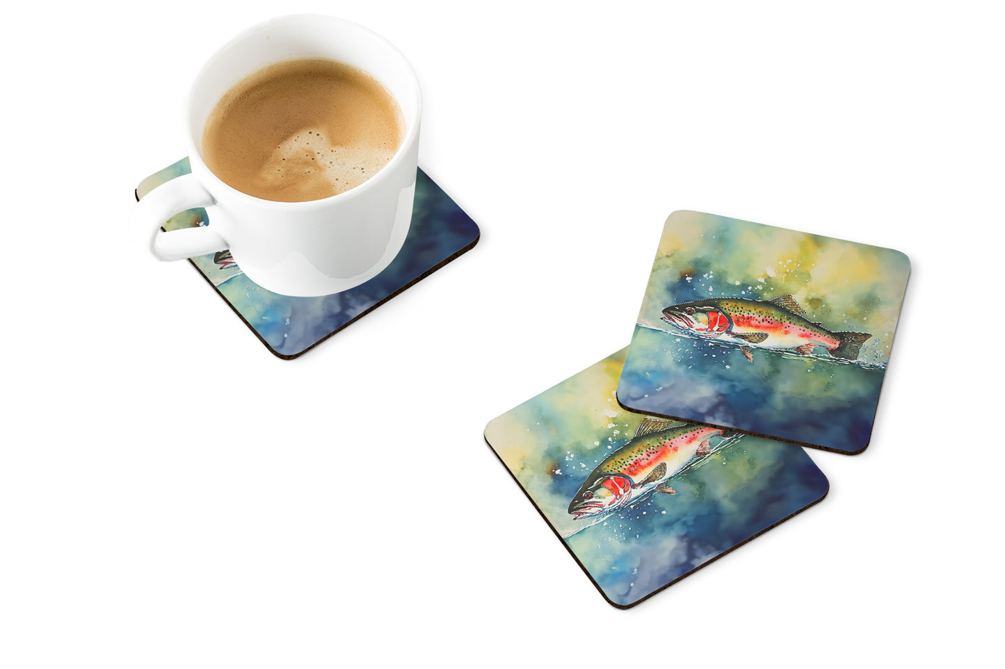 Trout Foam Coasters