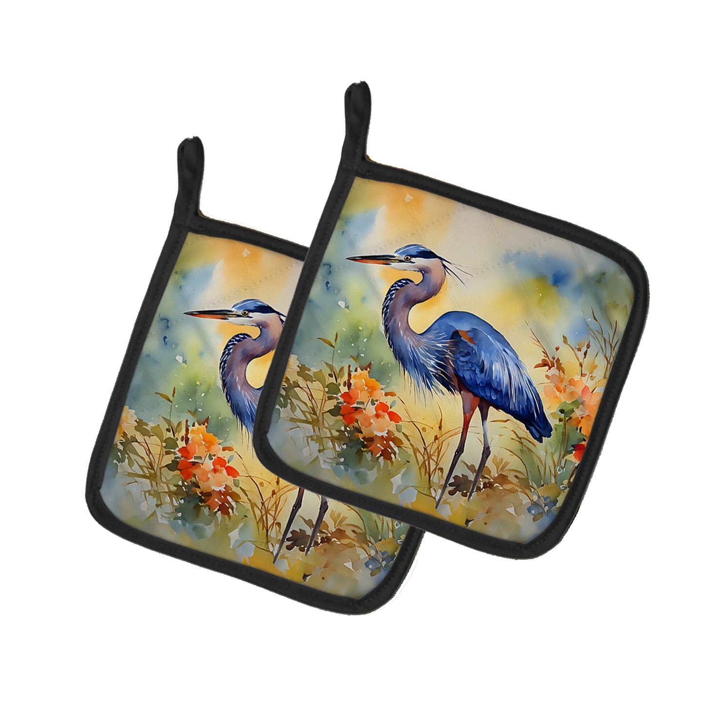 Buy this Blue Heron Pair of Pot Holders