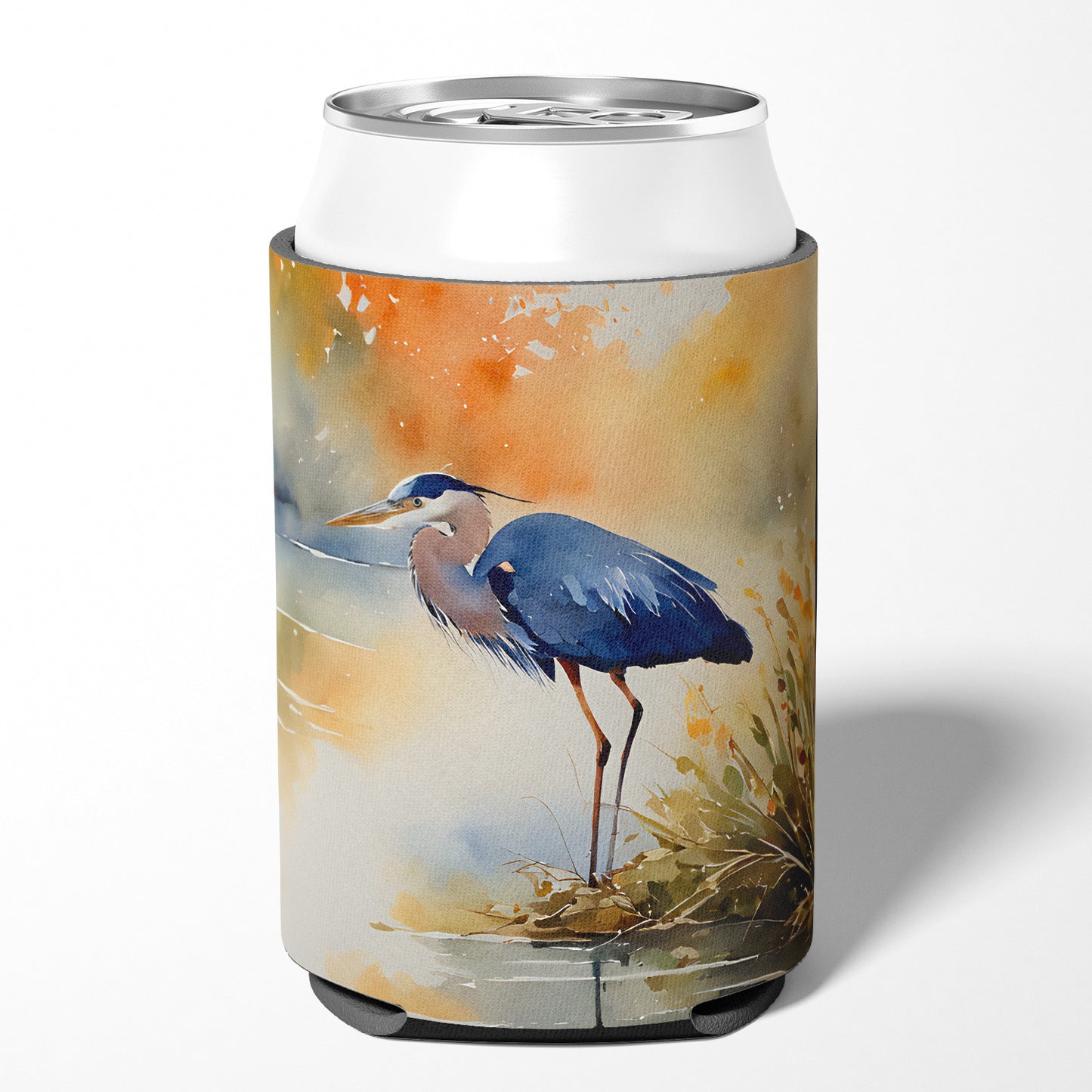 Blue Heron Can or Bottle Hugger