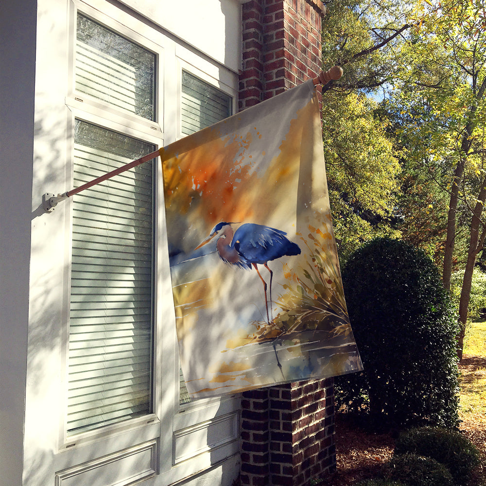 Blue Heron House Flag