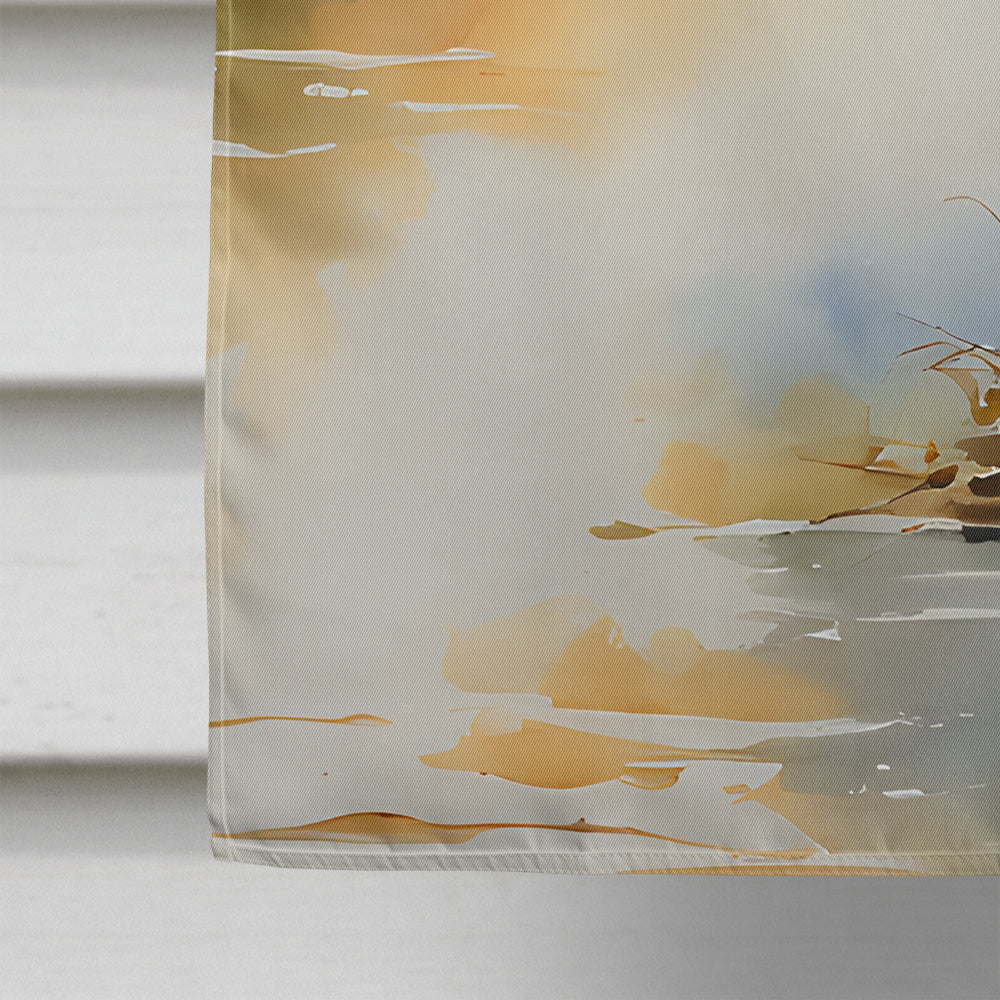 Blue Heron House Flag