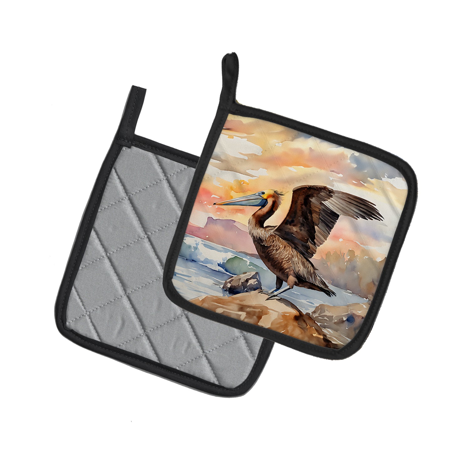 Pelican Pair of Pot Holders