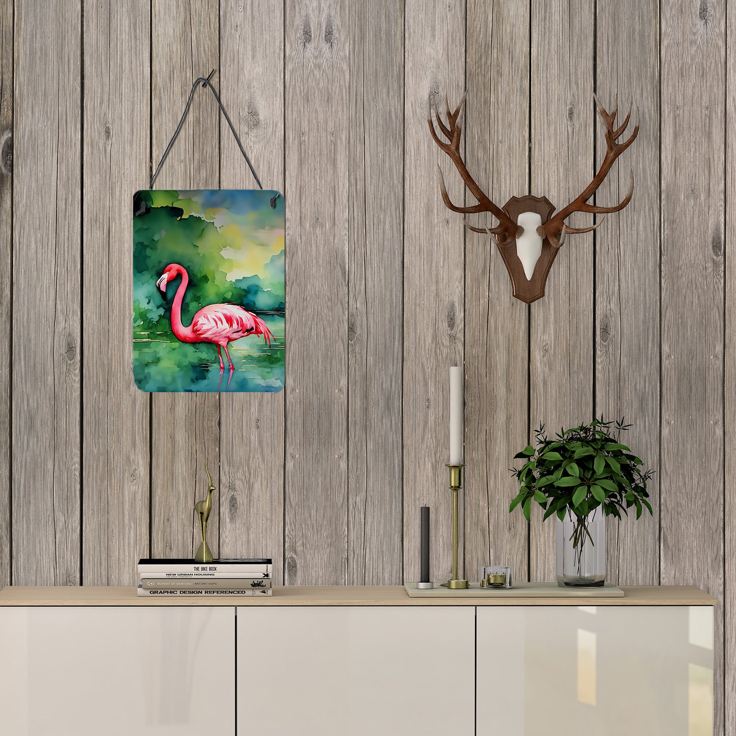 Flamingo Wall or Door Hanging Prints