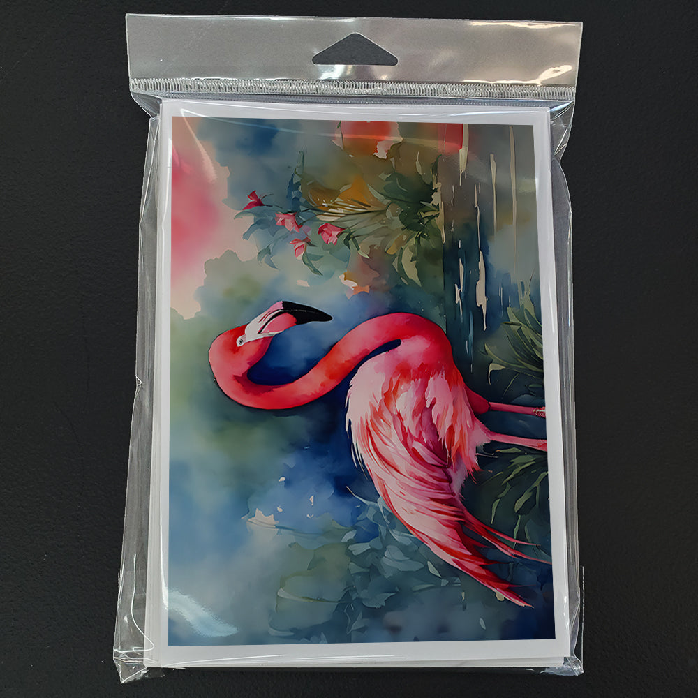 Flamingo Greeting Cards Pack of 8