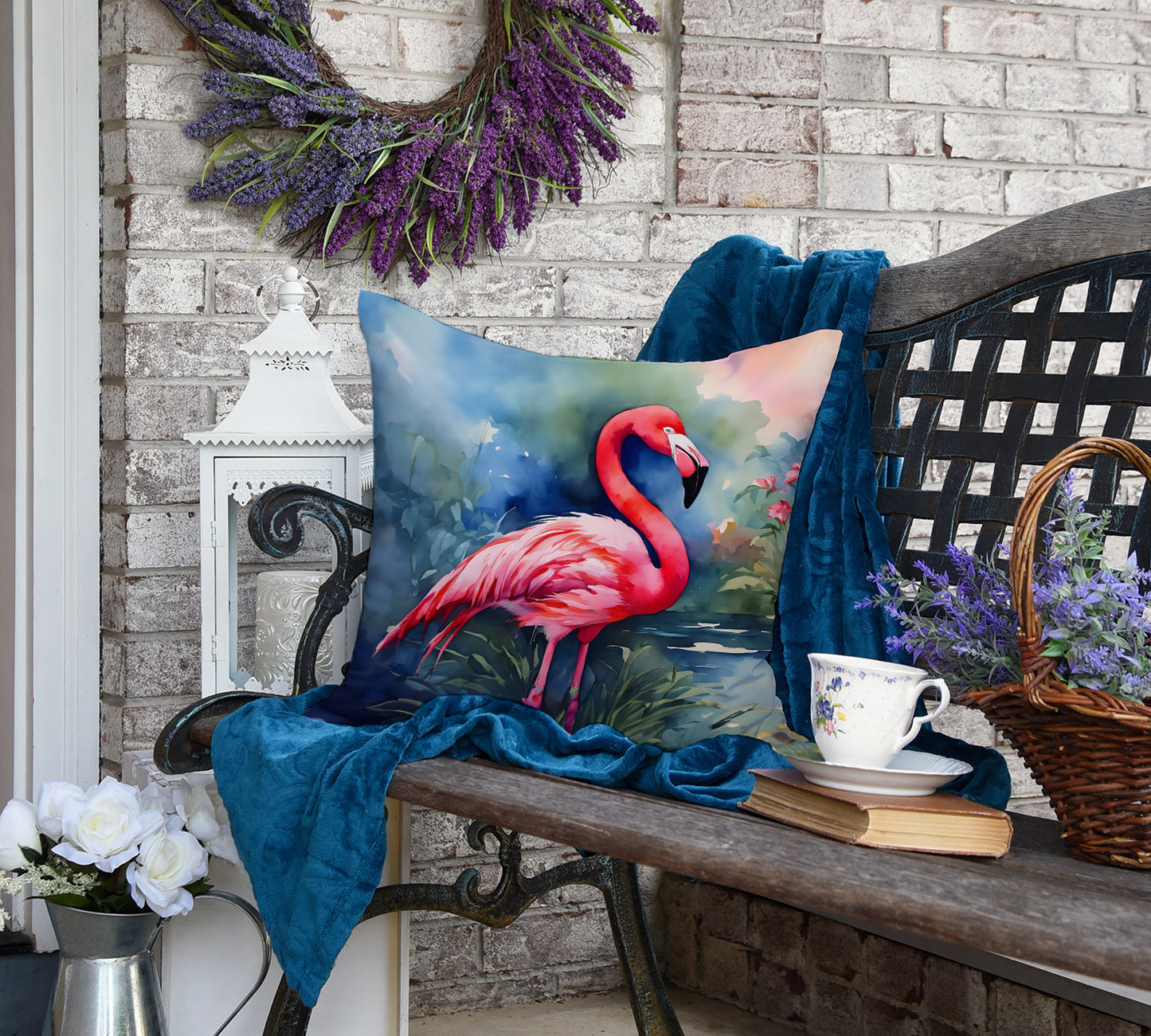 Flamingo Throw Pillow