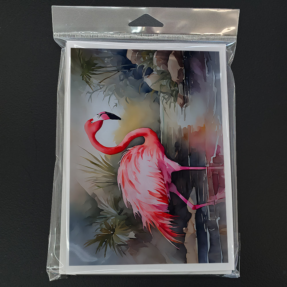 Flamingo Greeting Cards Pack of 8