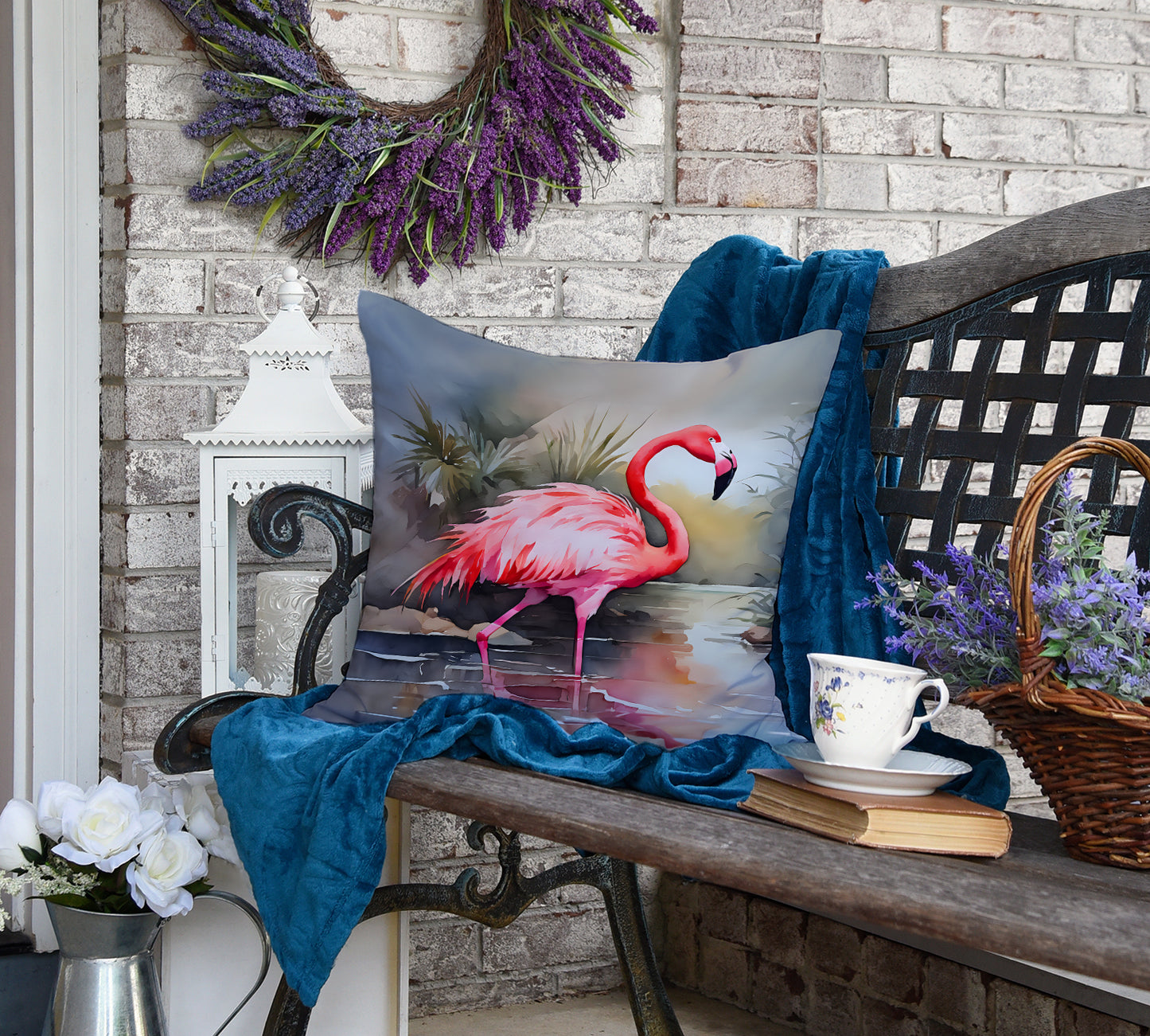 Flamingo Throw Pillow