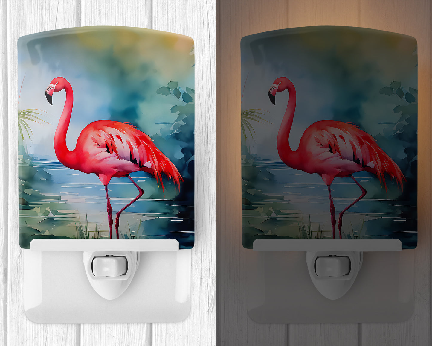 Flamingo Ceramic Night Light