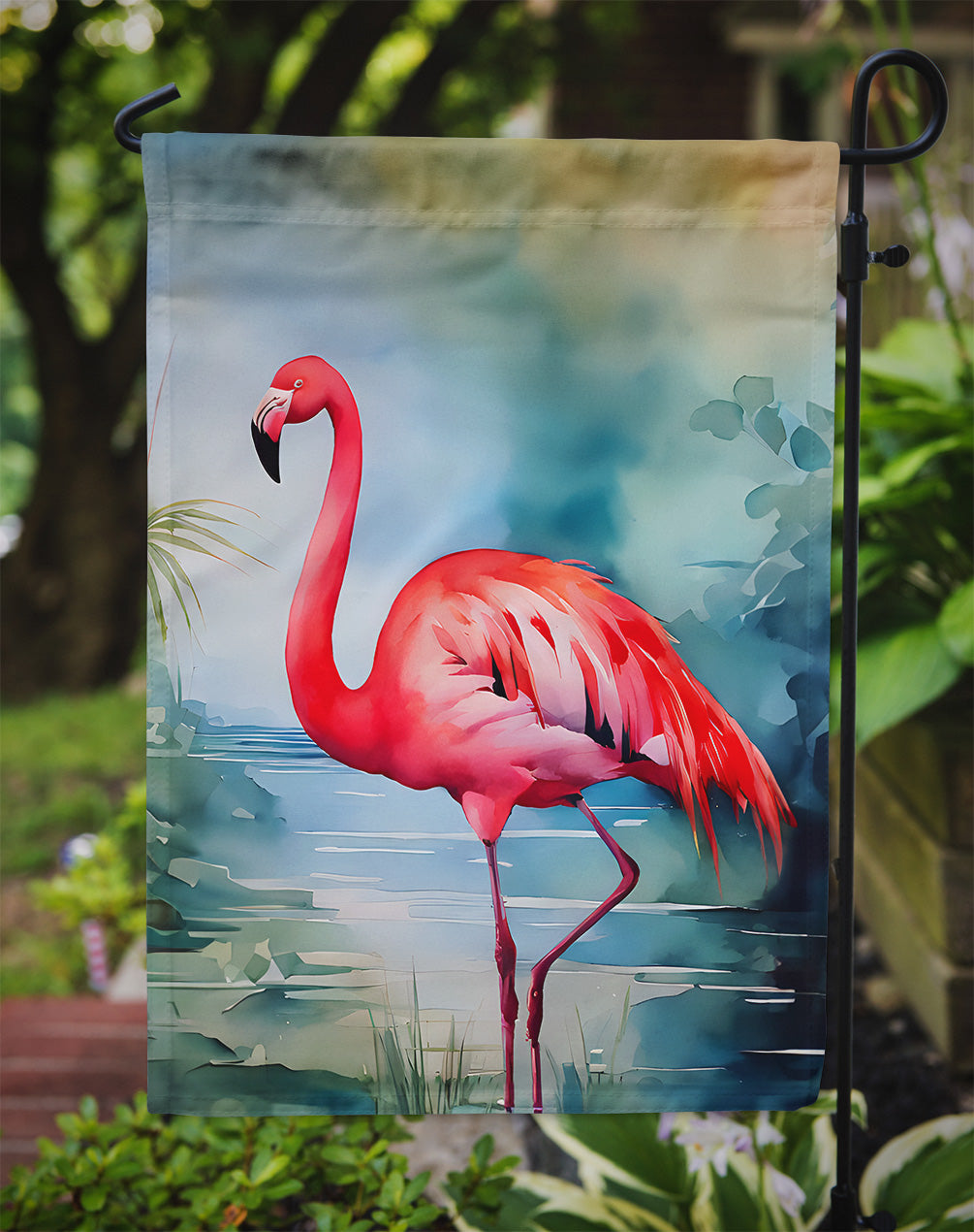 Flamingo Garden Flag