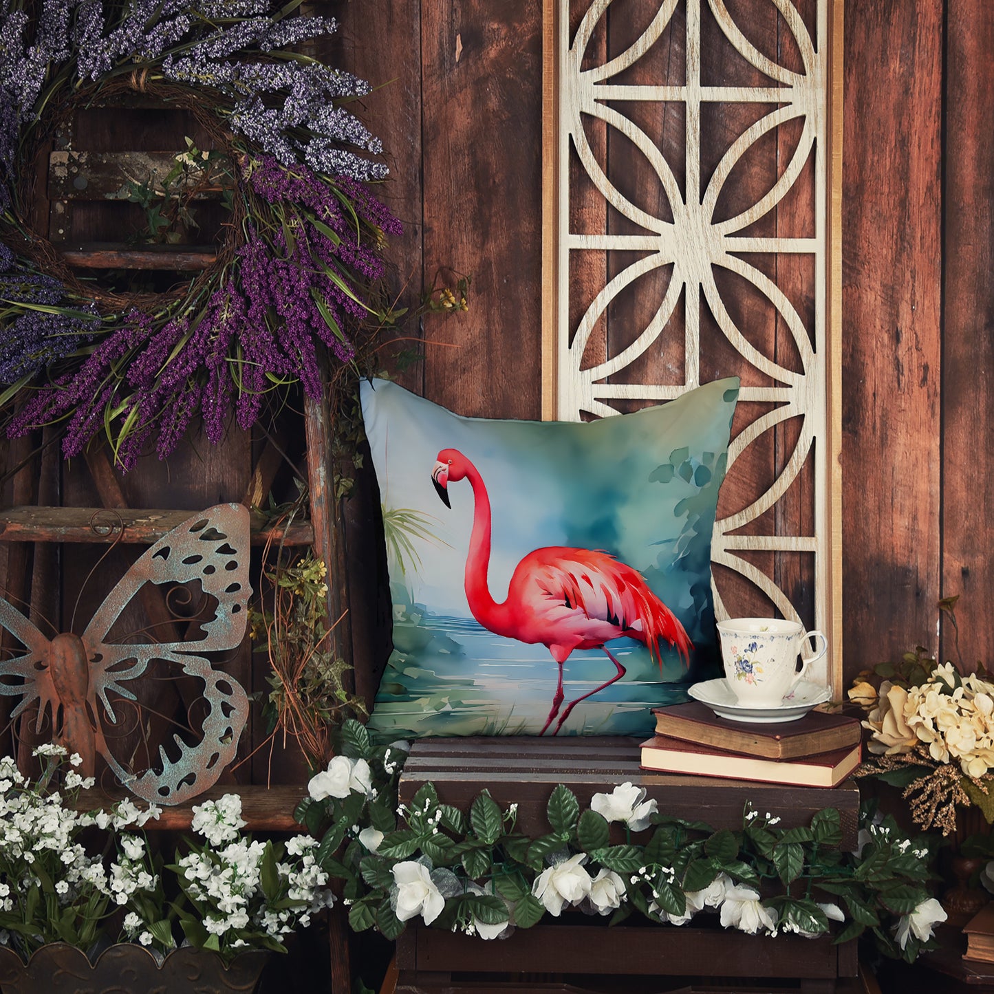 Flamingo Throw Pillow