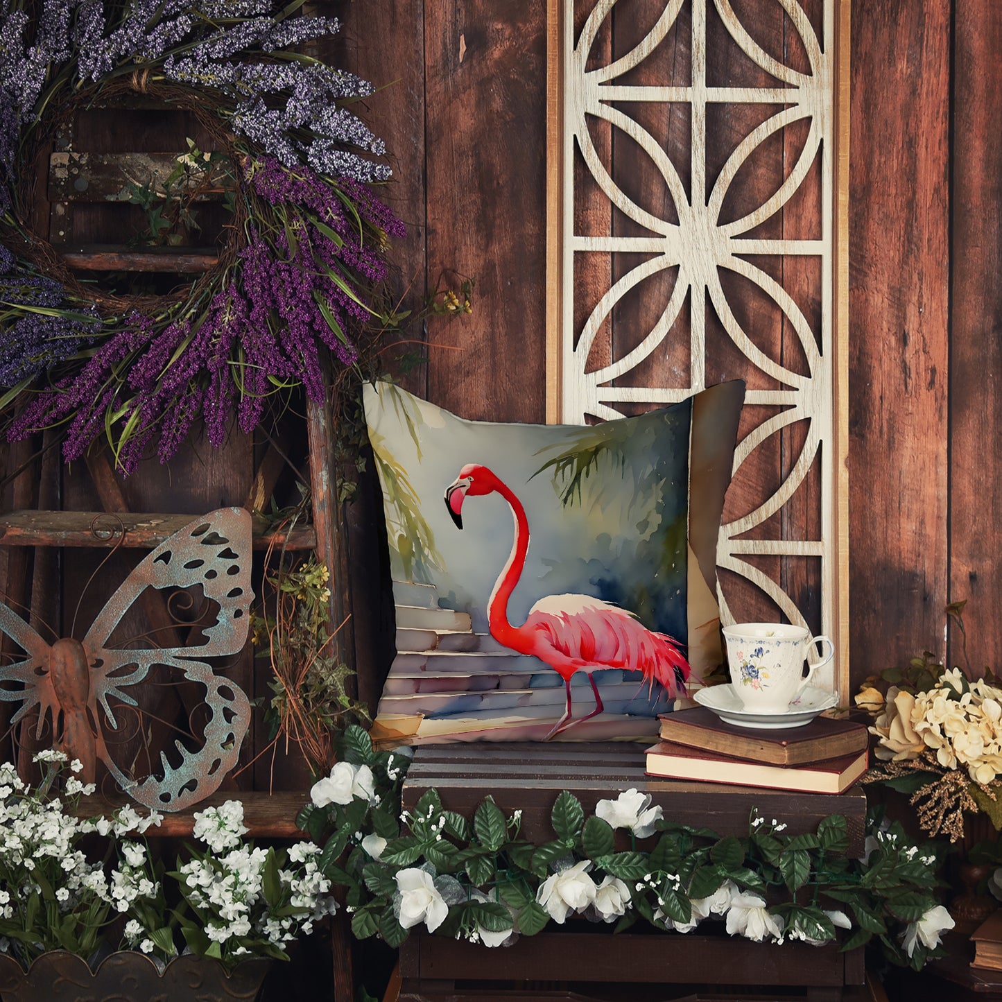 Flamingo Throw Pillow