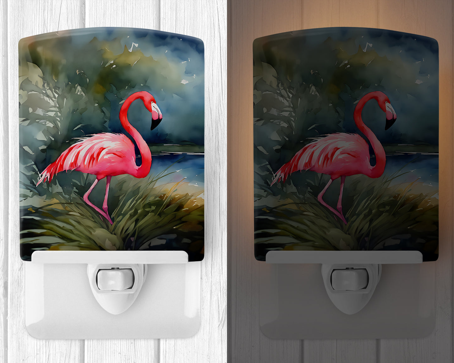 Flamingo Ceramic Night Light