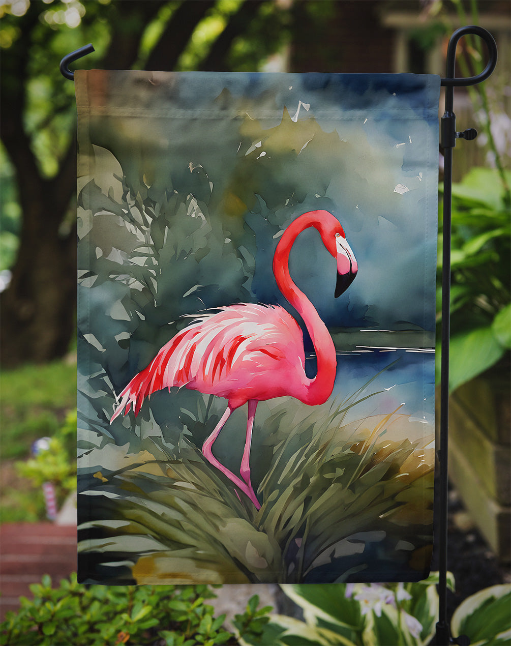 Flamingo Garden Flag