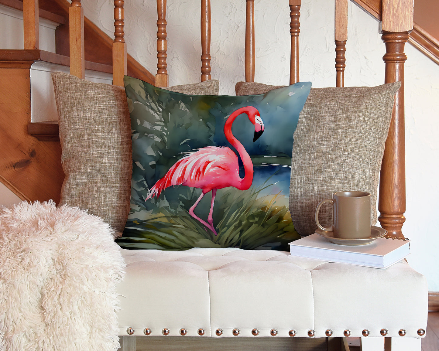 Flamingo Throw Pillow