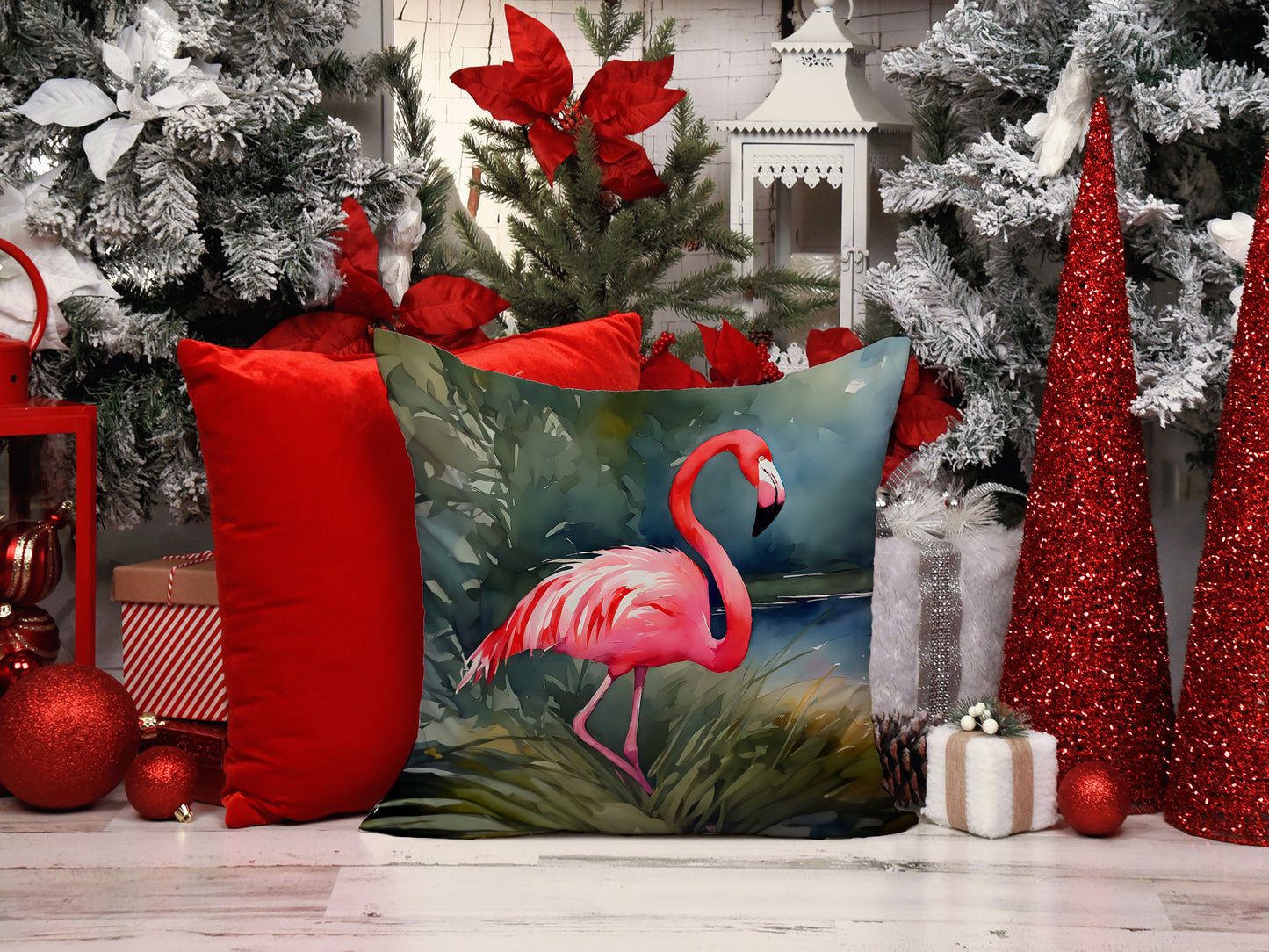 Flamingo Throw Pillow