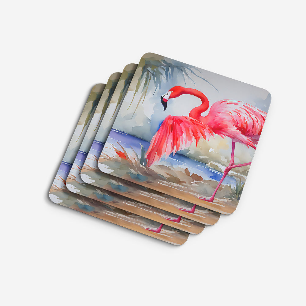 Flamingo Foam Coasters