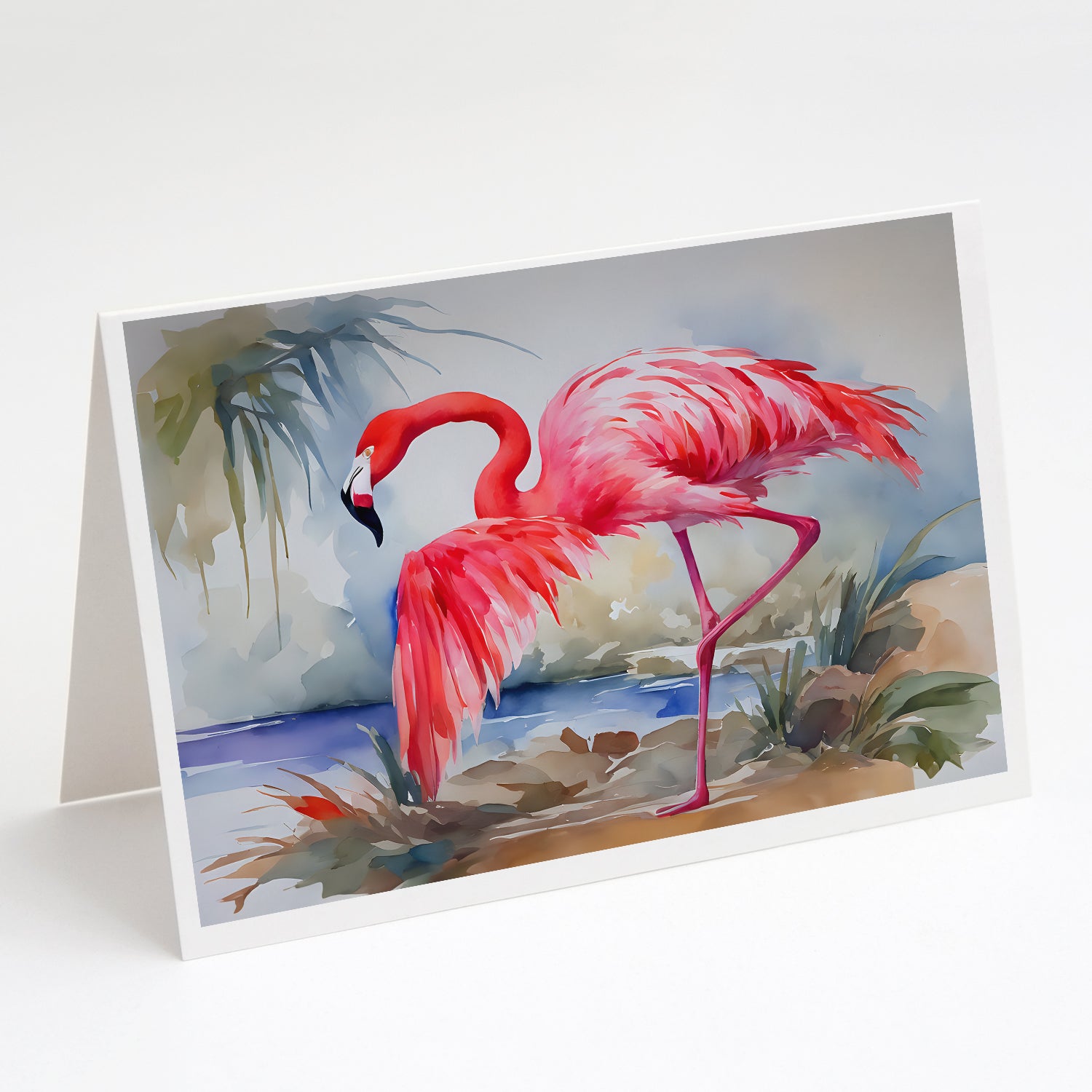 Buy this Flamingo Greeting Cards Pack of 8