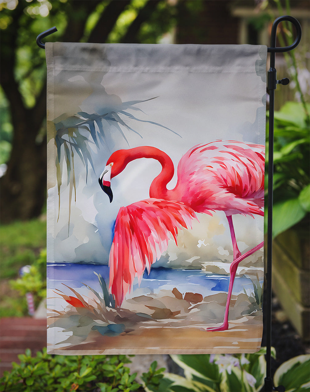 Flamingo Garden Flag