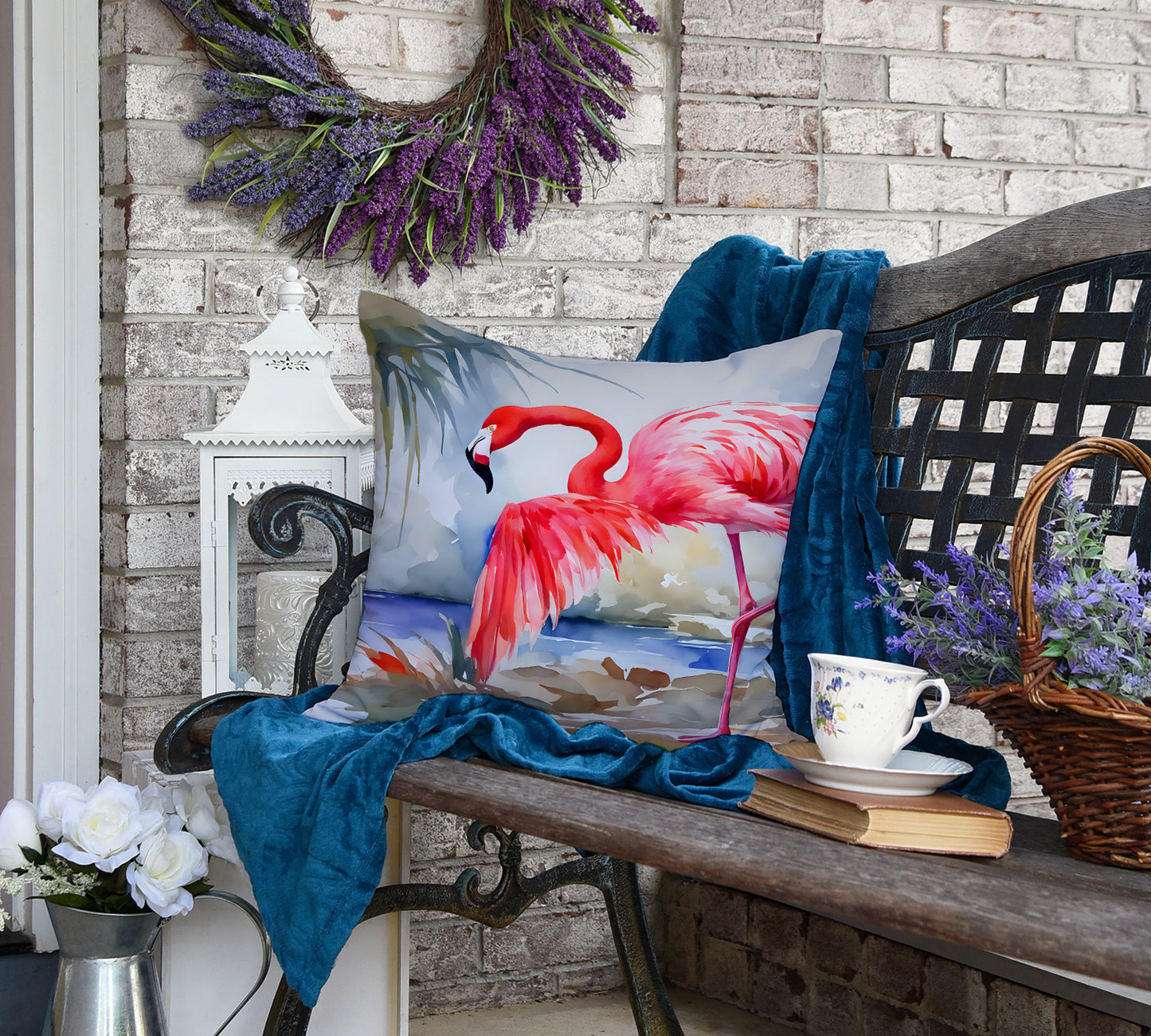 Flamingo Throw Pillow