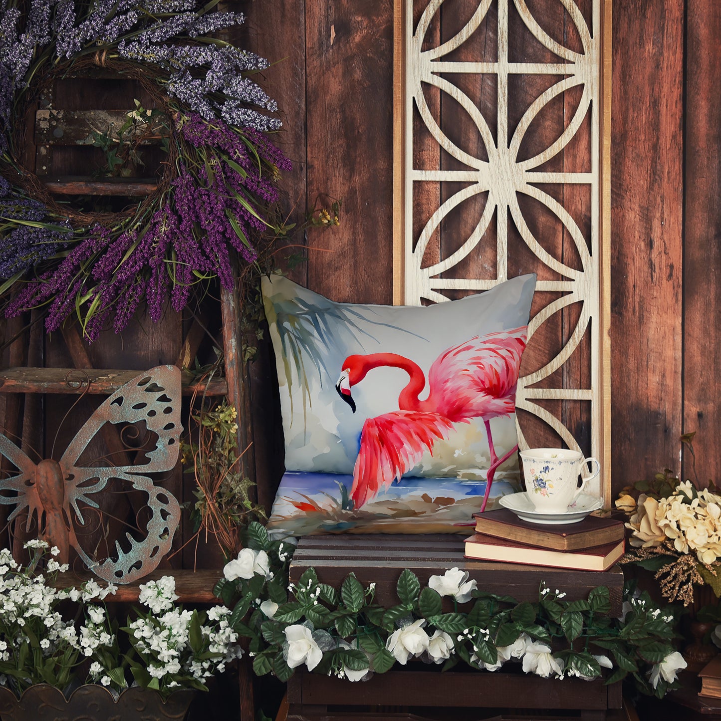 Flamingo Throw Pillow