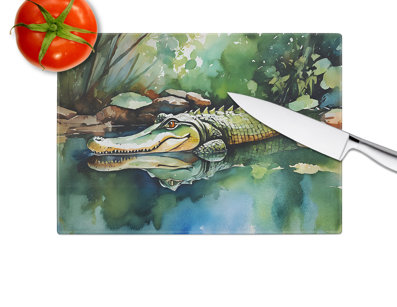 Alligator Glass Cutting Board