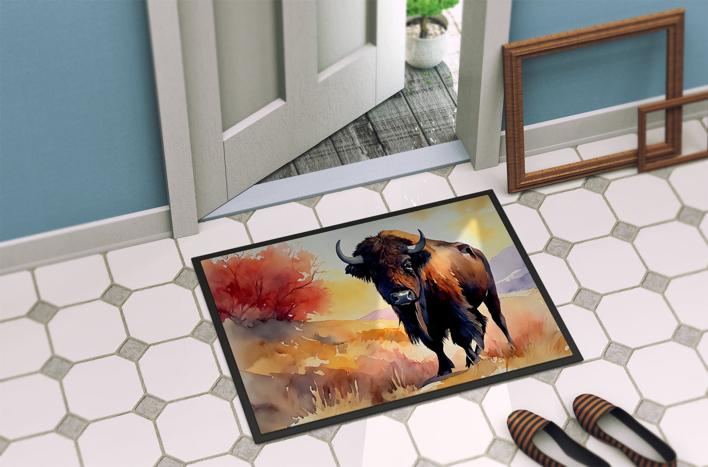 American Bison Doormat