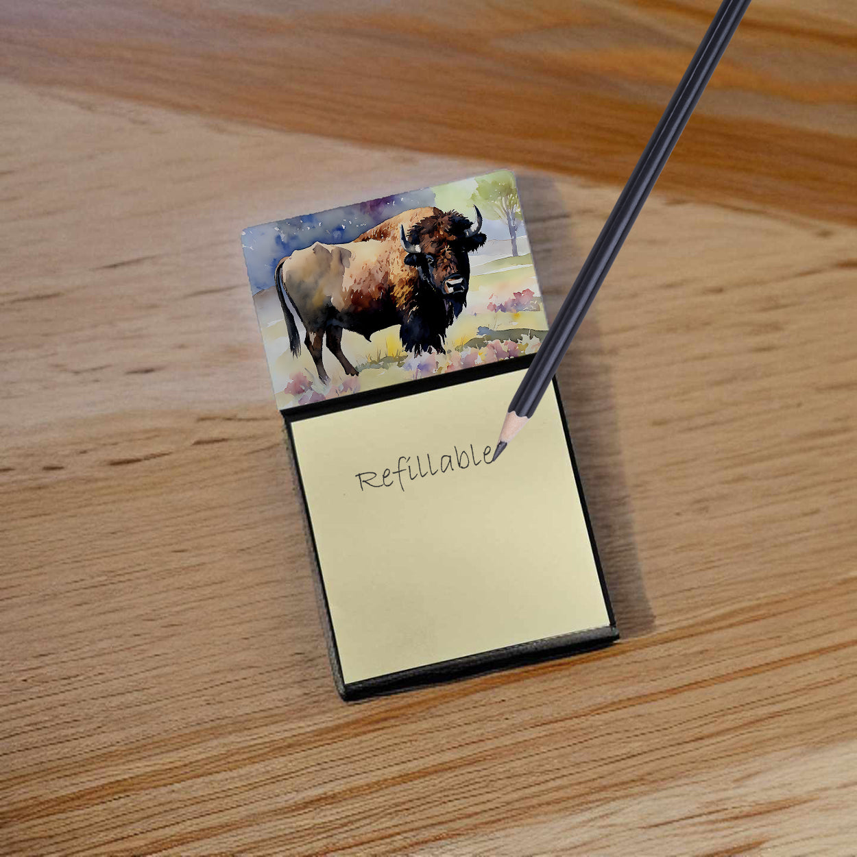 American Bison Sticky Note Holder