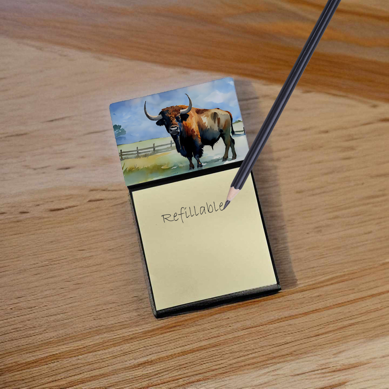 American Bison Sticky Note Holder