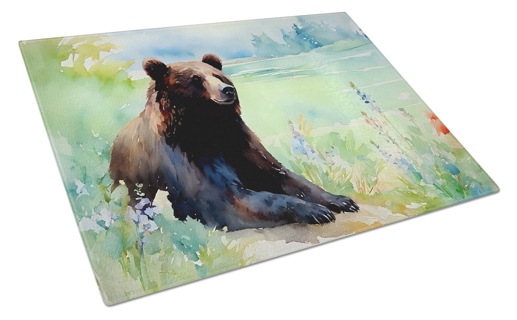 Buy this American Black Bear Glass Cutting Board