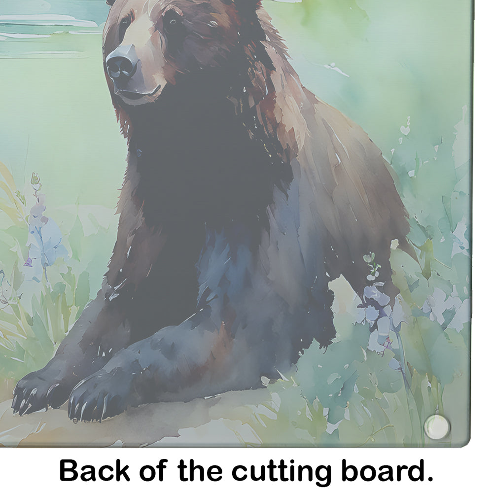 American Black Bear Glass Cutting Board