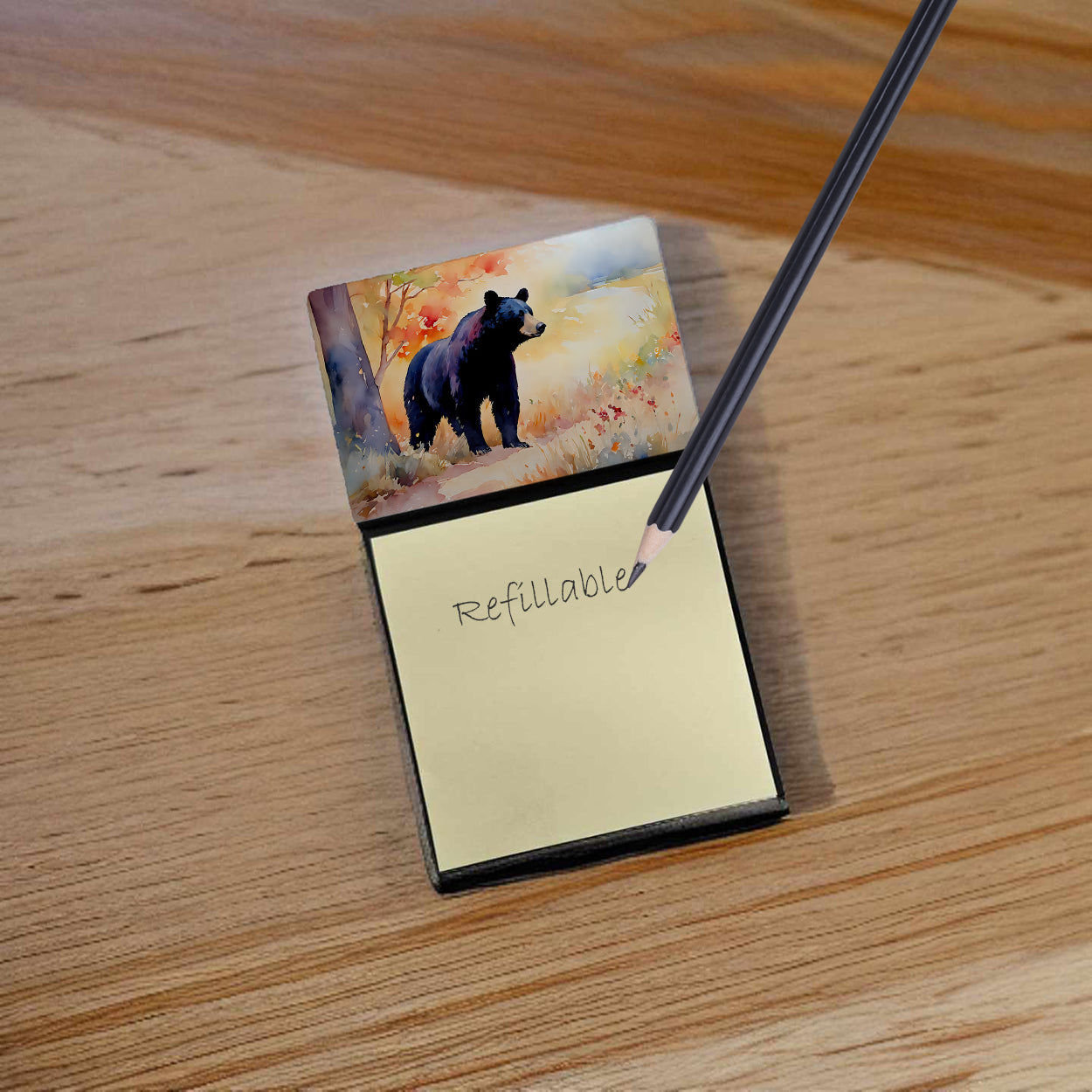 American Black Bear Sticky Note Holder