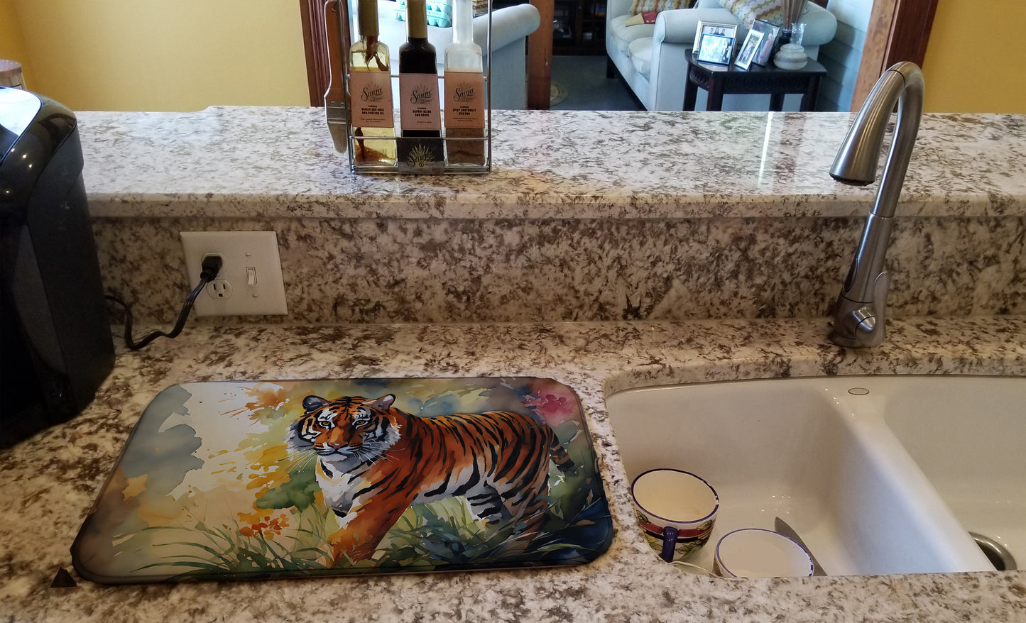 Bengal Tiger Dish Drying Mat