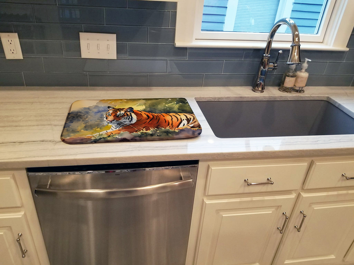 Bengal Tiger Dish Drying Mat