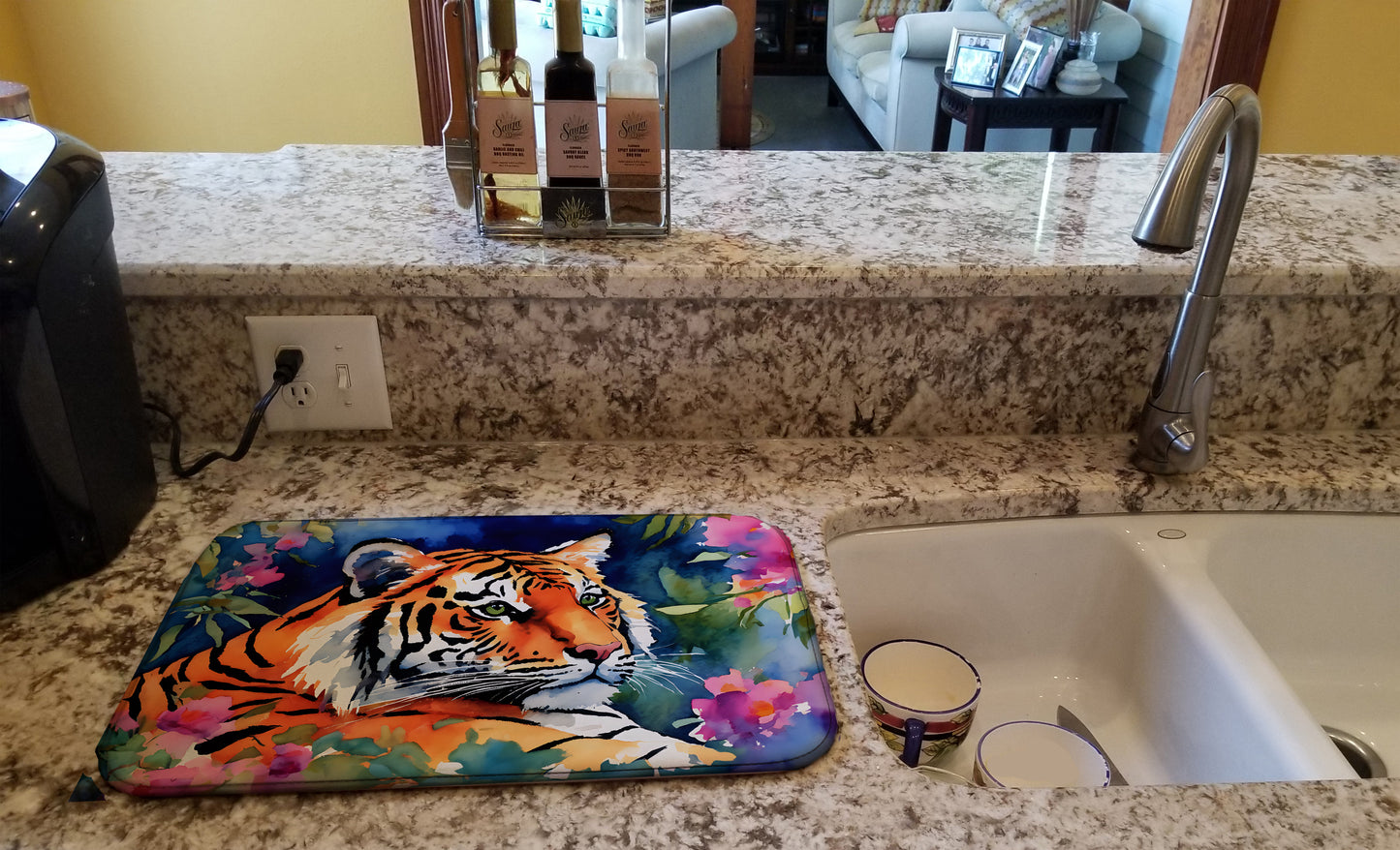 Bengal Tiger Dish Drying Mat