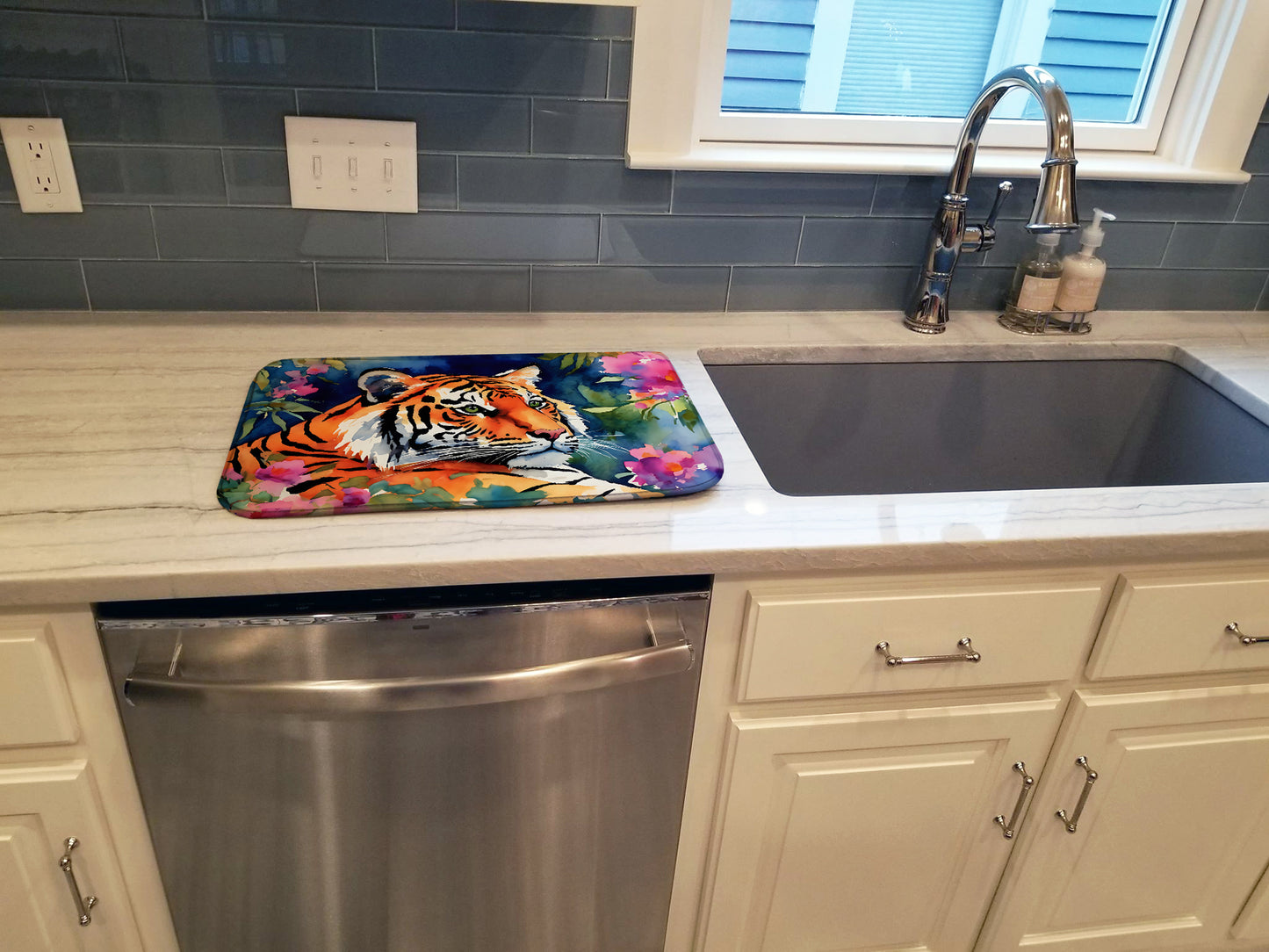 Bengal Tiger Dish Drying Mat