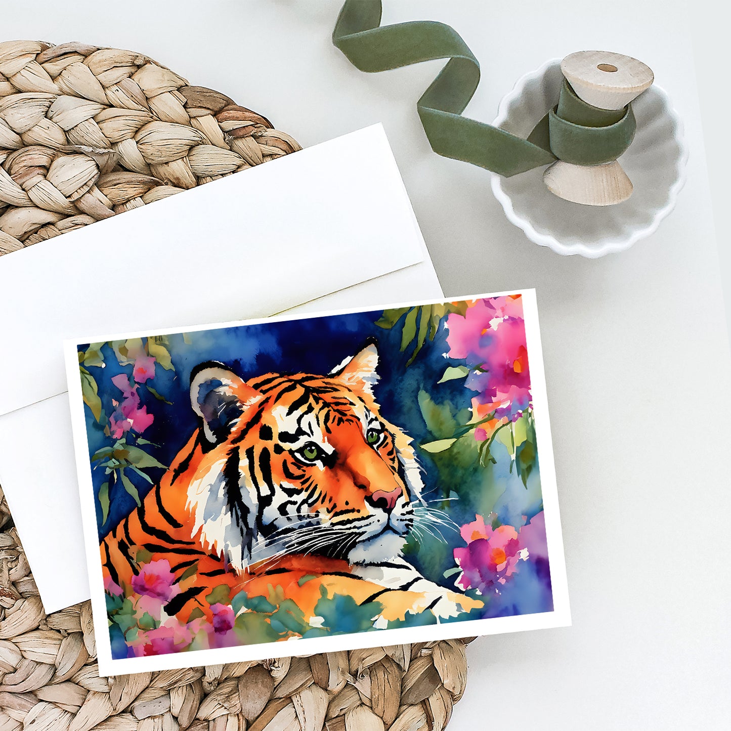 Bengal Tiger Greeting Cards Pack of 8