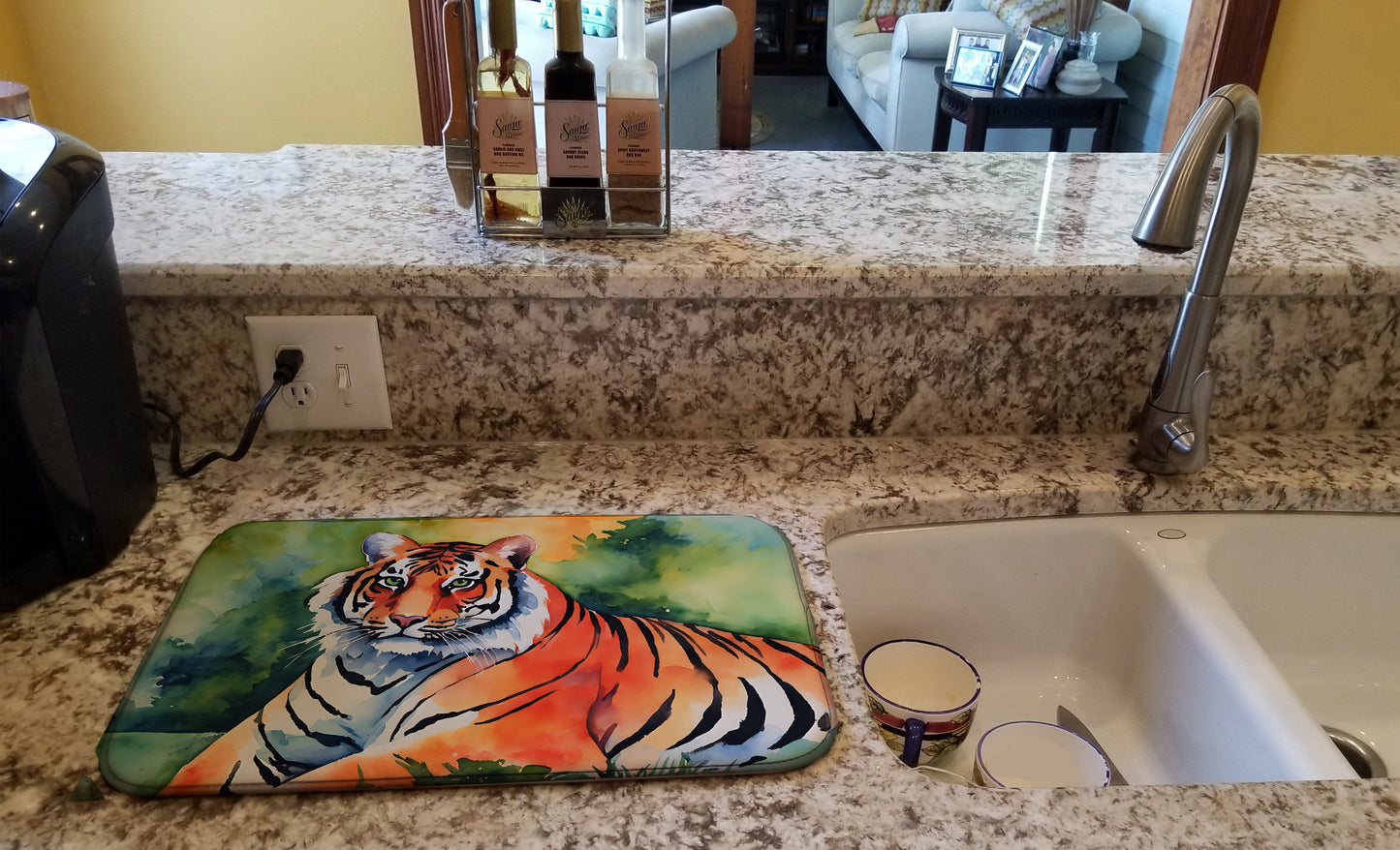 Bengal Tiger Dish Drying Mat