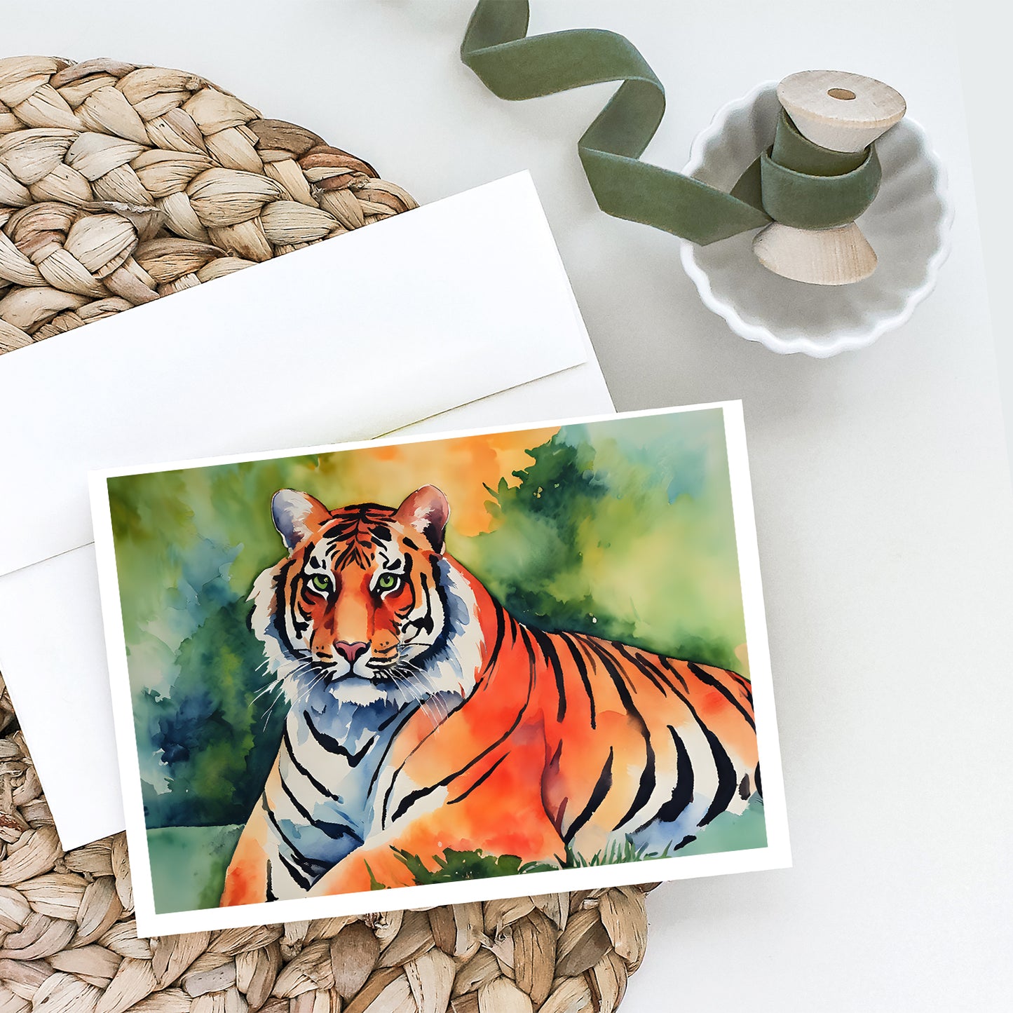 Bengal Tiger Greeting Cards Pack of 8