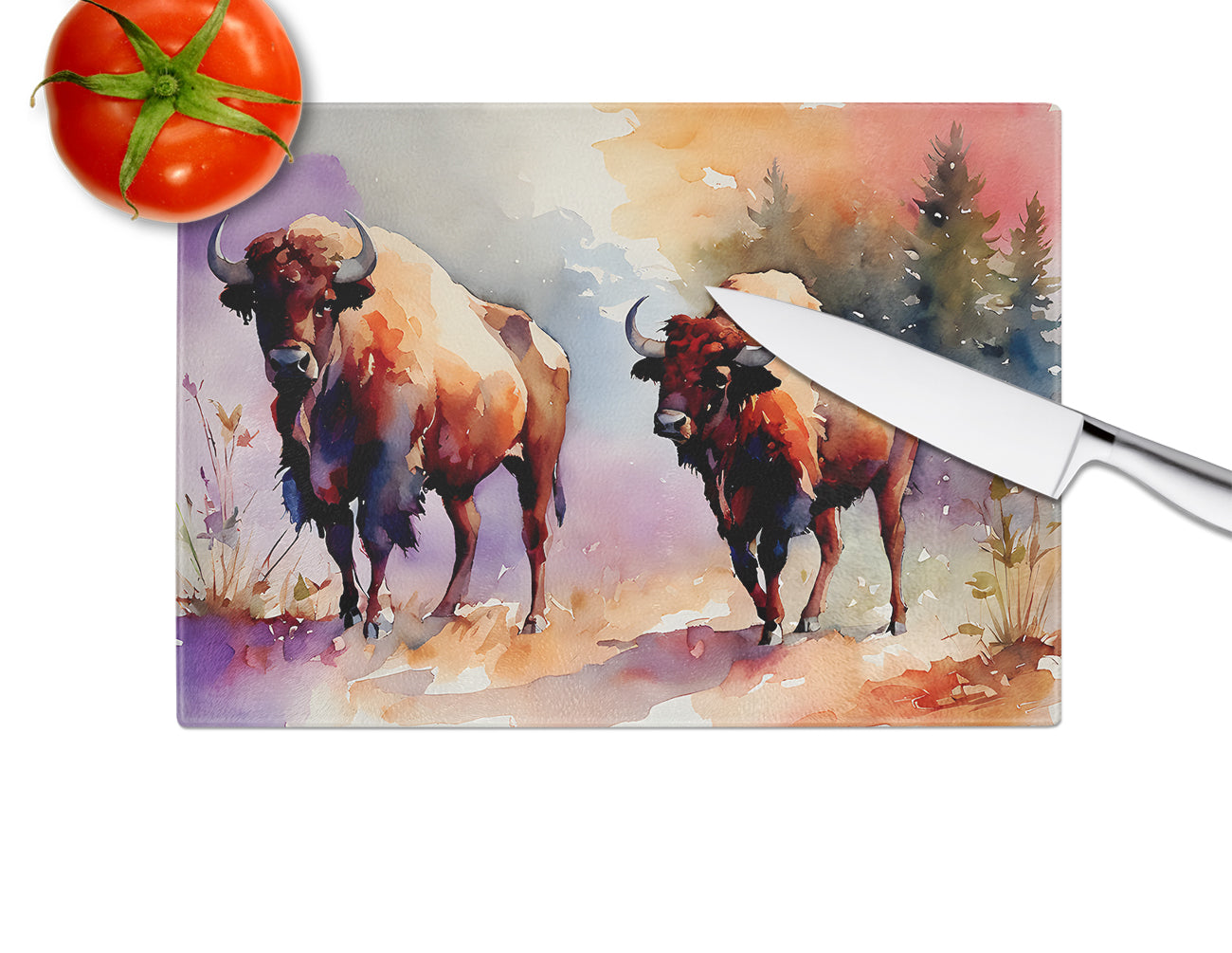 Buffalo Glass Cutting Board