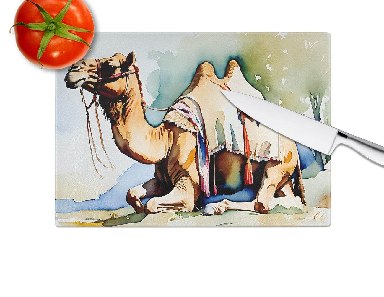 Camel Glass Cutting Board